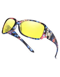 Gafas de sol SIPHEW para mujeres, marco retro UV400