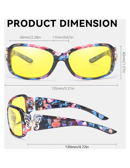 Gafas de sol SIPHEW para mujeres, marco retro UV400 Gafas de sol SIPHEW para mujeres, marco retro UV400