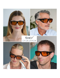 Gafas Eyekepper Fitover Anti-Luz Azul 100% Bloqueo Negro 2