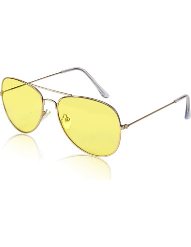 Gafas de sol Aviador SunnyPro Lentes Amarillas UV400