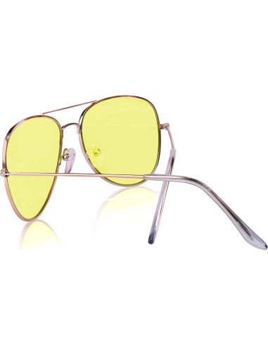 Gafas de sol Aviador SunnyPro Lentes Amarillas UV400