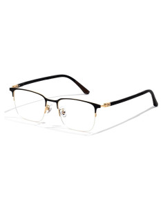 Gafas ZanyLen para luz azul hombres marco semi-rimless