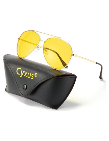 Gafas Aviador Cyxus Anti Luz Azul 8805 Marco Metal