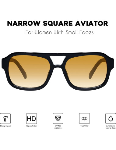 Gafas de sol aviador Mosanana MS52362 para mujeres estilo retro