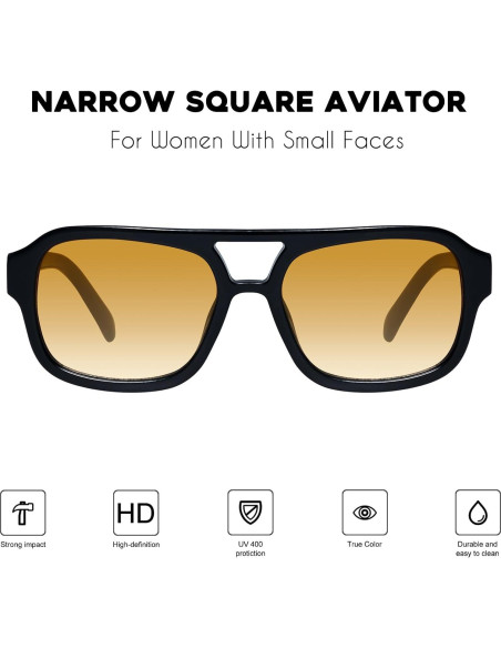 Gafas de sol aviador Mosanana MS52362 para mujeres estilo retro Gafas de sol aviador Mosanana MS52362 para mujeres estilo retro