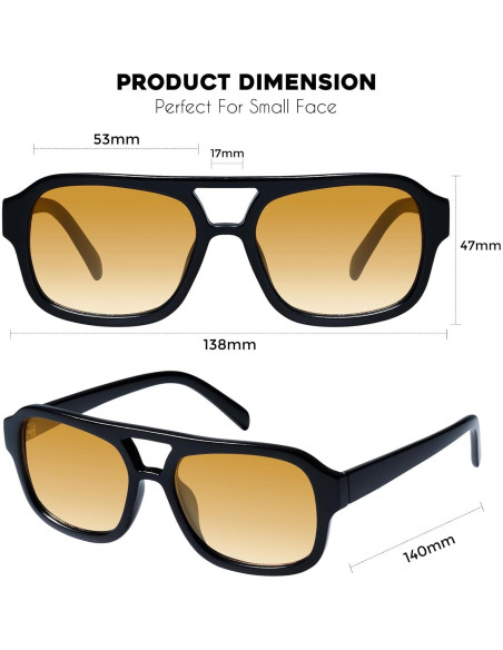 Gafas de sol aviador Mosanana MS52362 para mujeres estilo retro Gafas de sol aviador Mosanana MS52362 para mujeres estilo retro