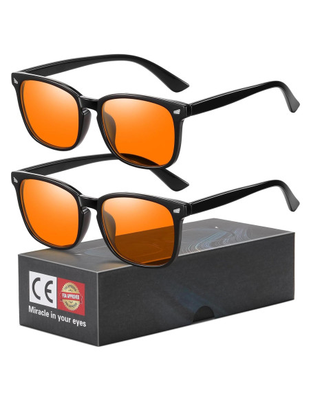Gafas de Juego Okany Anti Luz Azul UV400 Ámbar