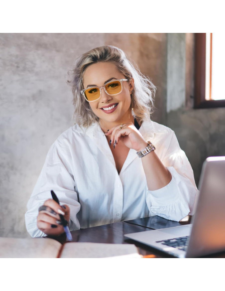 Gafas de Juego Okany Anti Luz Azul UV400 Ámbar