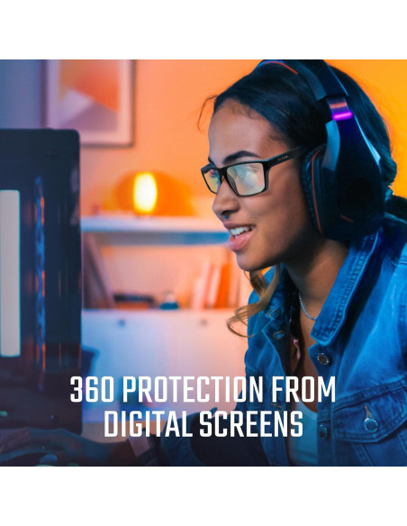 Gafas Gaming Titan UV400 Anti Luz Azul para Hombres