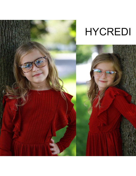 Gafas HYCREDI para Niños, Bloqueo Luz Azul, Anti Fatiga