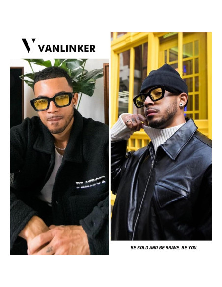 Gafas de Sol Vanlinker UV400 Cuadradas Gruesas Unisex