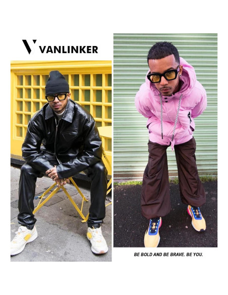 Gafas de Sol Vanlinker UV400 Cuadradas Gruesas Unisex