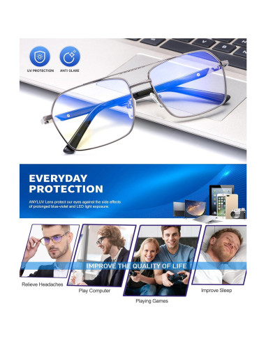 Gafas de Luz Azul ANYLUV AN4528-6 Protección Diaria