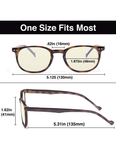 Gafas Anti Luz Azul Gamma RAY Marco Redondo Vintage