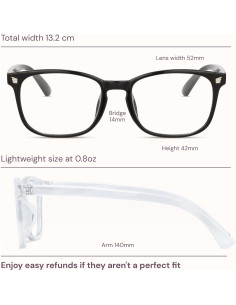 Gafas Bloqueadoras de Luz Azul - Moda Cuadrada UV400 2