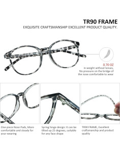 Gafas Anti Luz Azul VisionGlobal Leopardo +2.00 Aumento 2