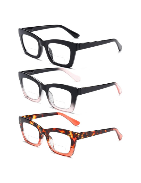 Gafas de lectura grandes para mujeres - Filtro luz azul - 4 pares Gafas de lectura grandes para mujeres - Filtro luz azul - 4 pares