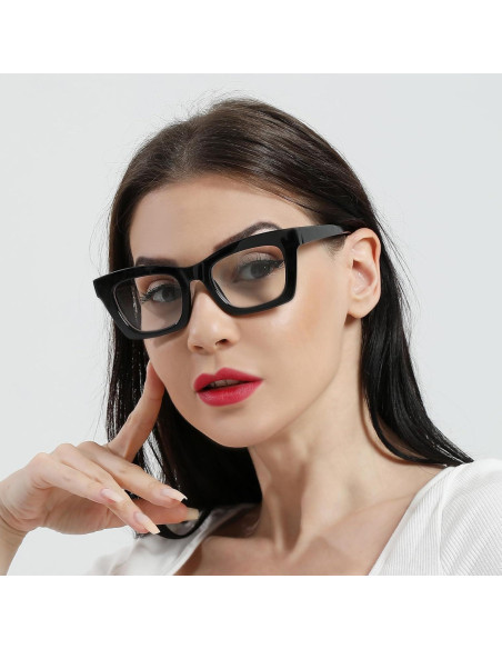 Gafas de lectura grandes para mujeres - Filtro luz azul - 4 pares Gafas de lectura grandes para mujeres - Filtro luz azul - 4 pares