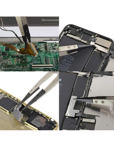 Juego de Pinzas de Precisión FEITA ESD 8 Piezas Acero Inoxidable