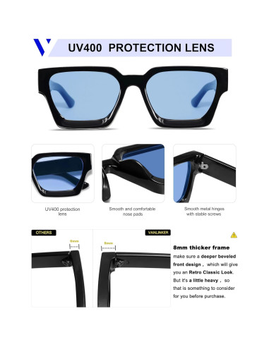 Gafas de Sol Vanlinker VL9731 Cuadradas UV400 Unisex