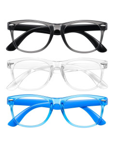Gafas de luz azul Okany para niños 3 paquetes anti-fatiga