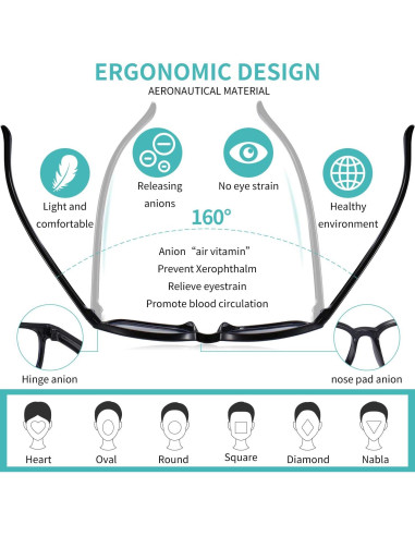 Gafas de luz azul Okany para niños 3 paquetes anti-fatiga