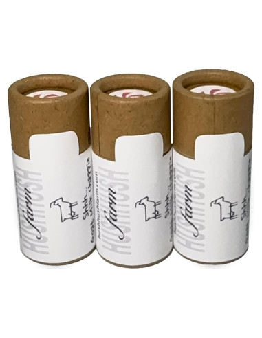 Bálsamo Labial Natural HushHush Farm Menta - Paquete de 3