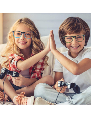 Gafas Anti Luz Azul Outray para Niños 3-12 Años Verde