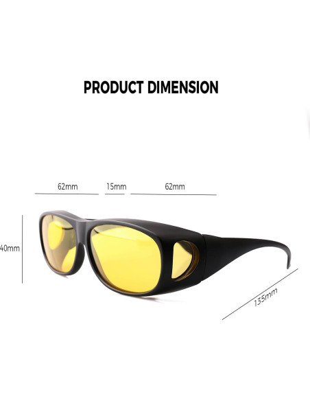 Gafas de Conducción Nocturna FIMOSON Polarizadas Amarillas