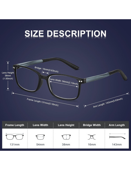 Gafas de Luz Azul EASY READ TR90 para Hombres - 2 Pares Gafas de Luz Azul EASY READ TR90 para Hombres - 2 Pares