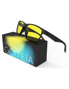 Gafas de Juego Goiteia Amarillas 100% Bloqueo Luz Azul
