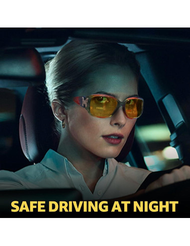 Gafas de Conducción Nocturna Myiaur Amarillas Polarizadas