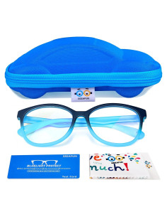 Gafas de Luz Azul para Niños SEEAFUN con Estuche Coche UV400