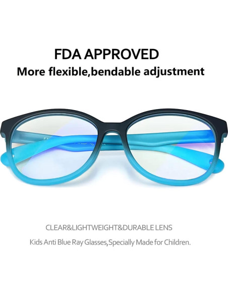 Gafas de Luz Azul para Niños SEEAFUN con Estuche Coche UV400