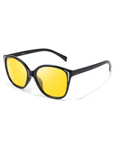 Gafas de Conducción Nocturna LVIOE Unisex Lentes Amarillos