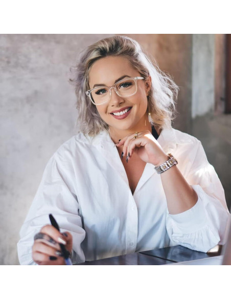 Gafas de lectura unisex con filtro UV y luz azul 0.5x