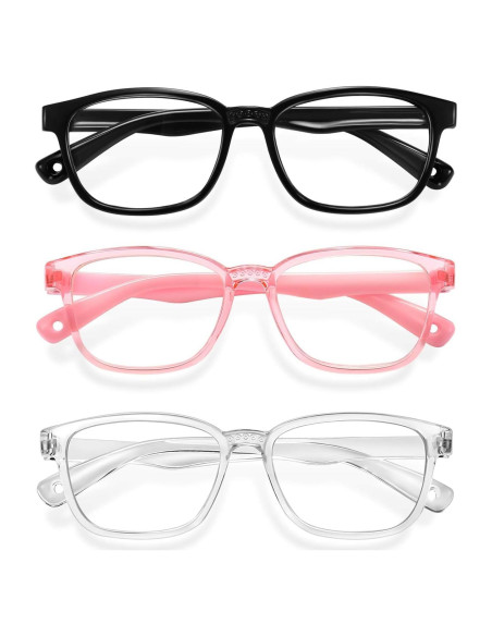 Gafas de luz azul para niños Okany 3 paquetes protección UV