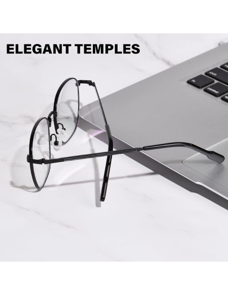 Gafas de Luz Azul OPTOFENDY Metal Unisex Cuadradas UV 99%