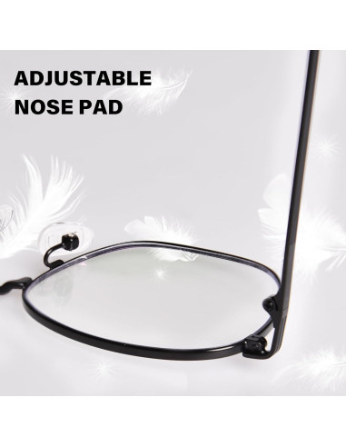 Gafas de Luz Azul OPTOFENDY Metal Unisex Cuadradas UV 99%