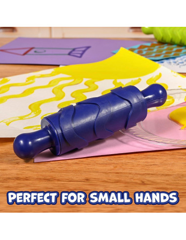 Rodillos de Textura para Niños - Set de 4 Patrones - LISTO PARA APRENDER