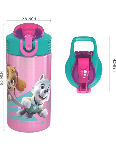 Botella de Agua Infantil Zak Designs 15.5 oz Paw Patrol