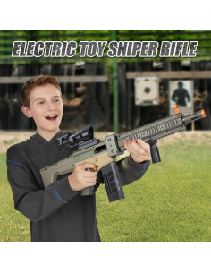 Rifle de francotirador eléctrico PIXATA con 100 dardos y mira 2