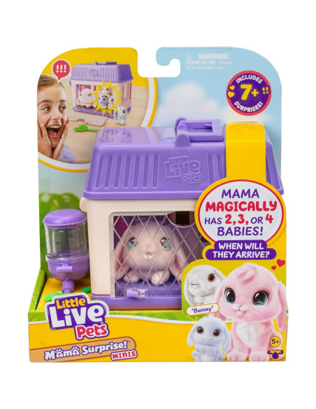 Little Live Pets Conejo Mamá Sorpresa Mini con Bebés Little Live Pets Conejo Mamá Sorpresa Mini con Bebés