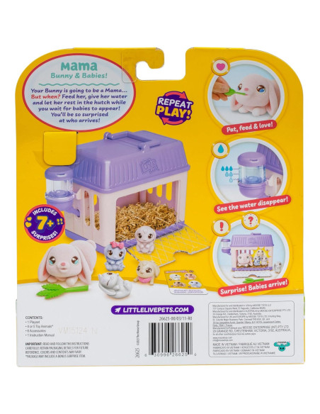 Little Live Pets Conejo Mamá Sorpresa Mini con Bebés Little Live Pets Conejo Mamá Sorpresa Mini con Bebés