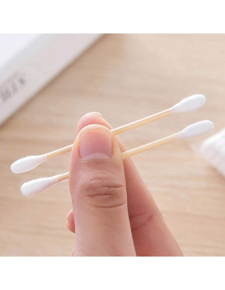 Bastones de Algodón de Bambú EcoSlurps - 600 Unidades Biodegradables