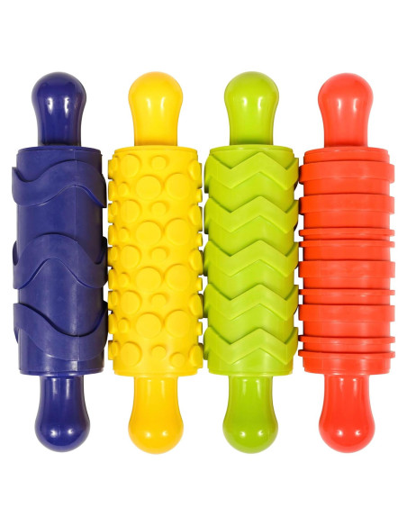 Rodillos de Textura para Niños Learning Advantage - 4 Patrones Rodillos de Textura para Niños Learning Advantage - 4 Patrones