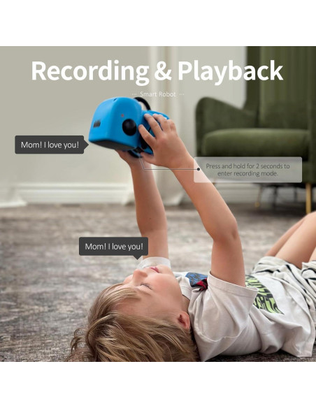 GILOBABY Robot Interactivo Azul para Niños 3 a 8 Años GILOBABY Robot Interactivo Azul para Niños 3 a 8 Años