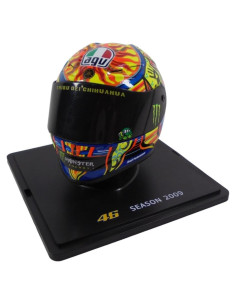 Casco Miniatura Valentino Rossi 1:5 OPO 10 Yamaha YZR-M1