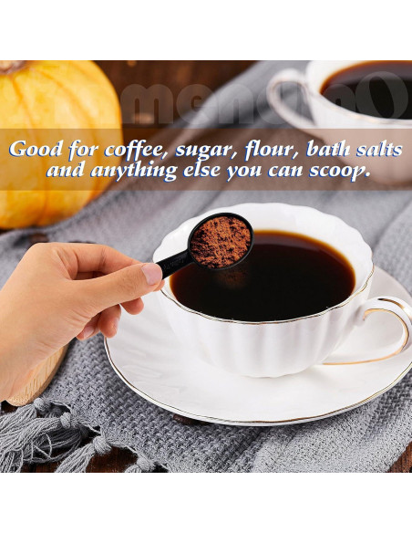 Cucharas Medidoras de Plástico Framendino 5 Pcs 7g Negro