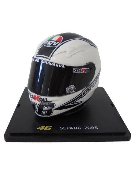 Casco Miniatura OPO 10 Valentino Rossi 1/5 Yamaha YZR-M1